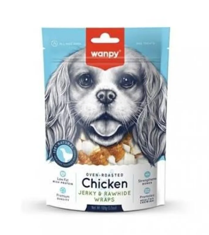 Wanpy Oven-Roasted Chicken Jerky & Rawhide Wraps